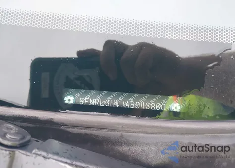 2010 Honda Odyssey Ex from USA, damaged, VIN 5FNRL3H47AB043860